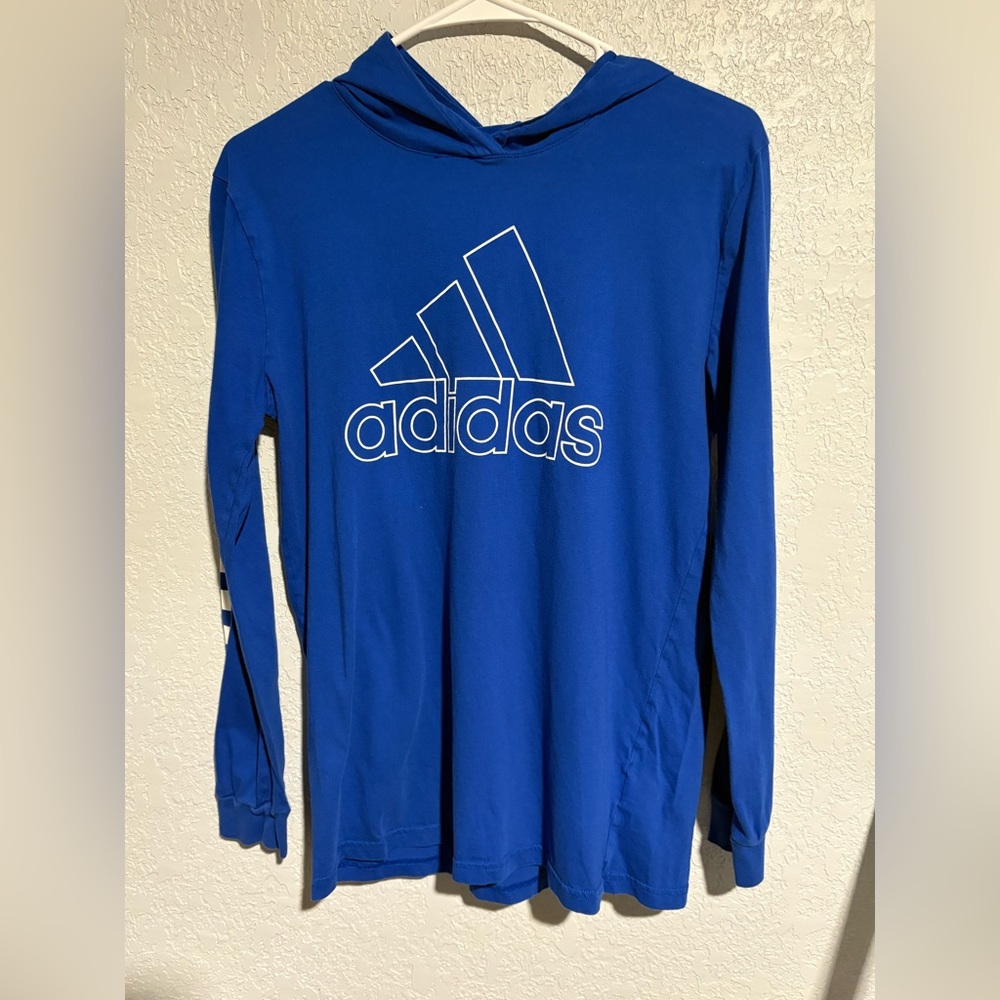 Adidas Boys Lightweight Hoodie Size L 14/16